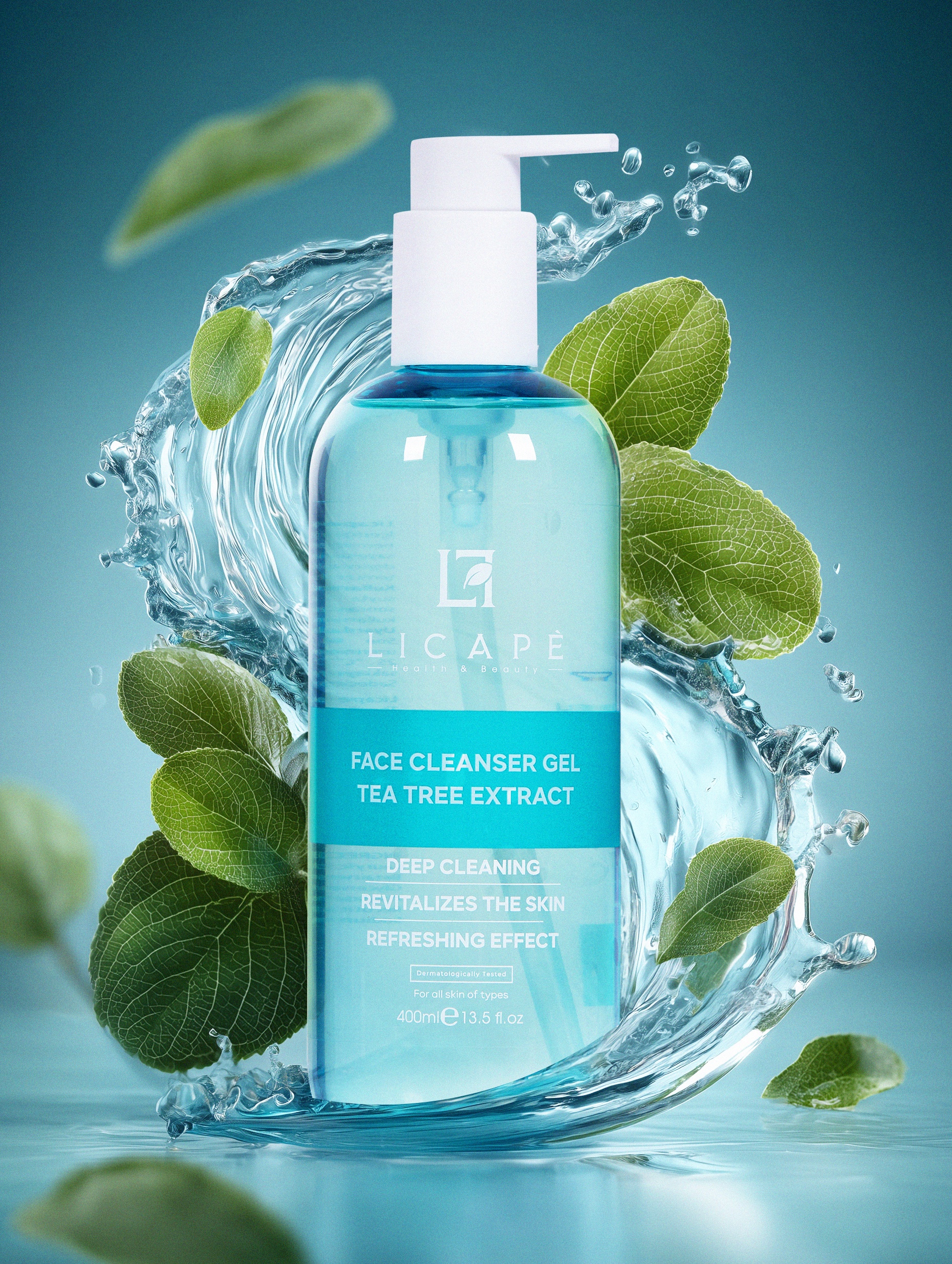 Licape Face Cleanser Gel – Tea Tree Extract - Deep Cleansing